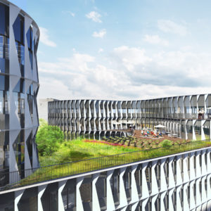 Groupe Cardinal - tertiaire - ensemble immobilier Opteven - Terrasse Groupe Cardinal - tertiaire - ensemble immobilier Opteven