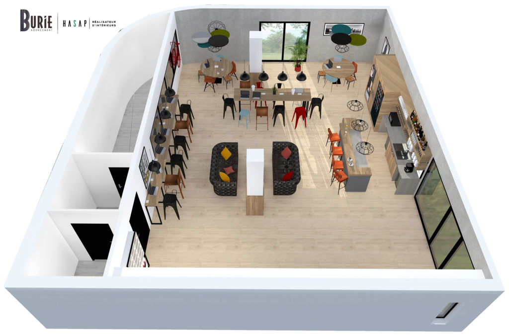 Groupe Cardinal - DAUPHINE Housing - Residence Dauphine - @BBC Architectes - Lounge Groupe Cardinal - DAUPHINE Housing - Lounge
