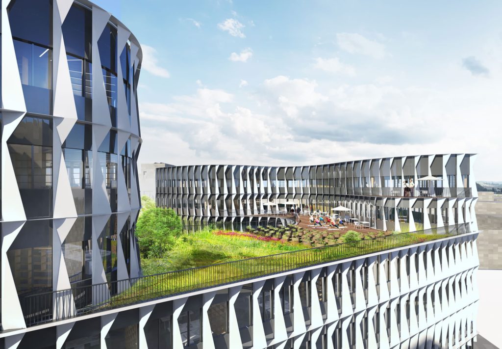 Groupe Cardinal - tertiaire - ensemble immobilier Opteven - Terrasse Groupe Cardinal - tertiaire - ensemble immobilier Opteven - Rez de Chaussée