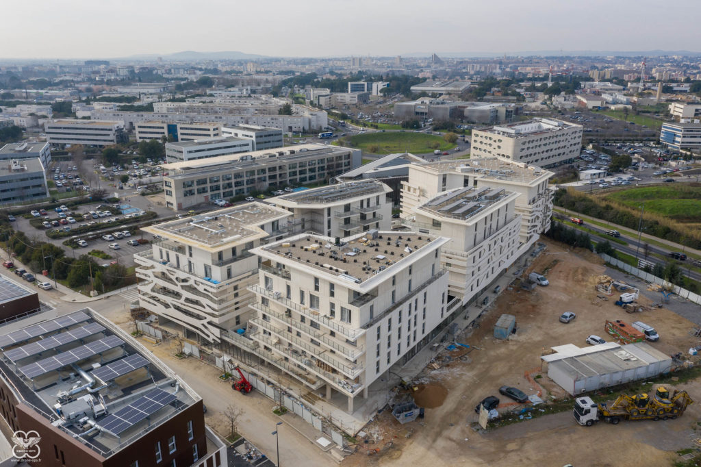 The Island vu du ciel, en cours de construction Groupe Cardinal, The Island, chantier en cours