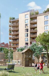Groupe Cardinal - Bordeaux Brazza - Vue_Coeur_ilot_Logements BD©Arka_Studio Groupe Cardinal - Bordeaux Brazza - Vue_Coeur_ilot_Logements BD©Arka_Studio