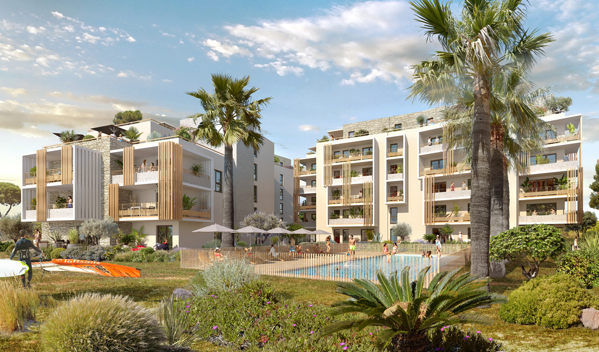 Vida Lydia - Le Barcares -exterieur Est - cardinal Promotion - @Threed