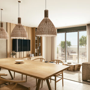 Vida Lydia Barcares - salon sable - Cardinal Promotion Immobilier - photo @Bolenor